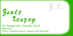 zsolt keszeg business card